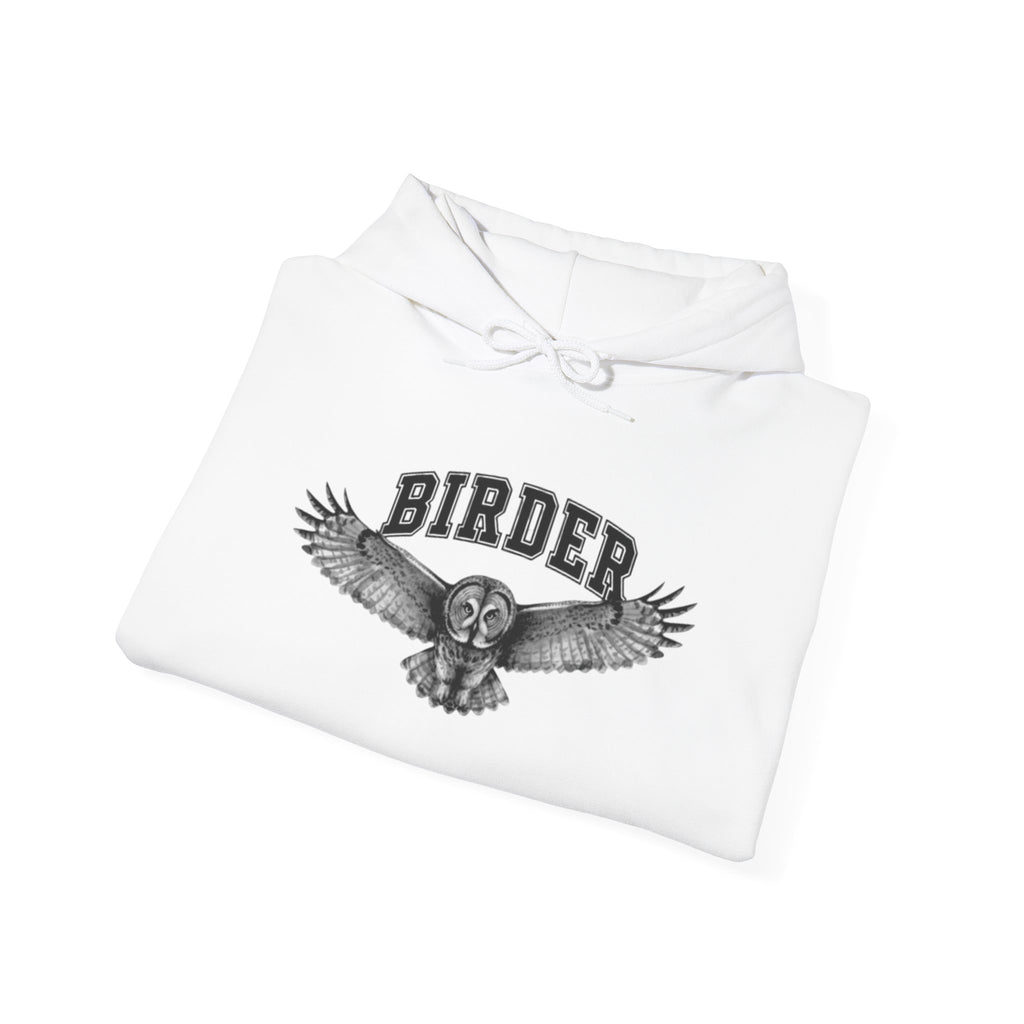 Birder Hoodie (Great Grey Owl)