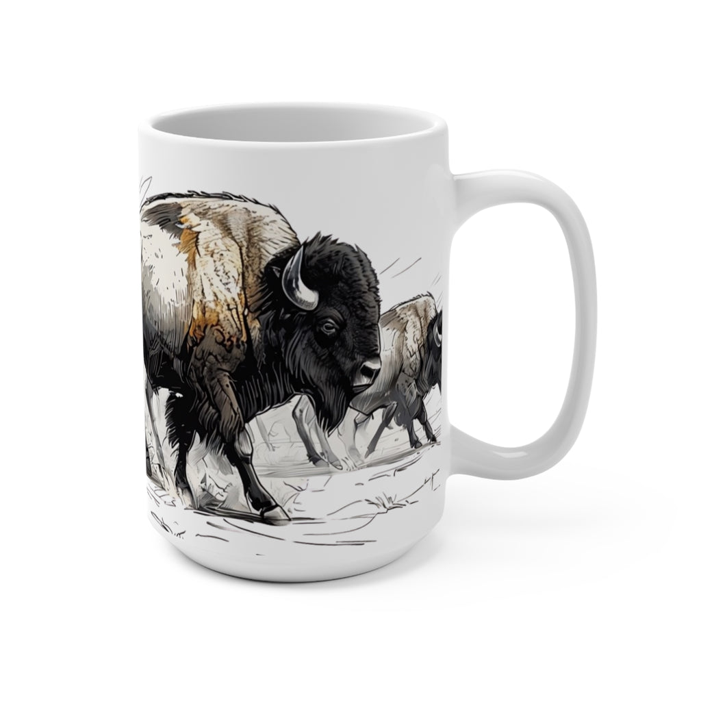 Bison Herd 15oz Ceramic Mug