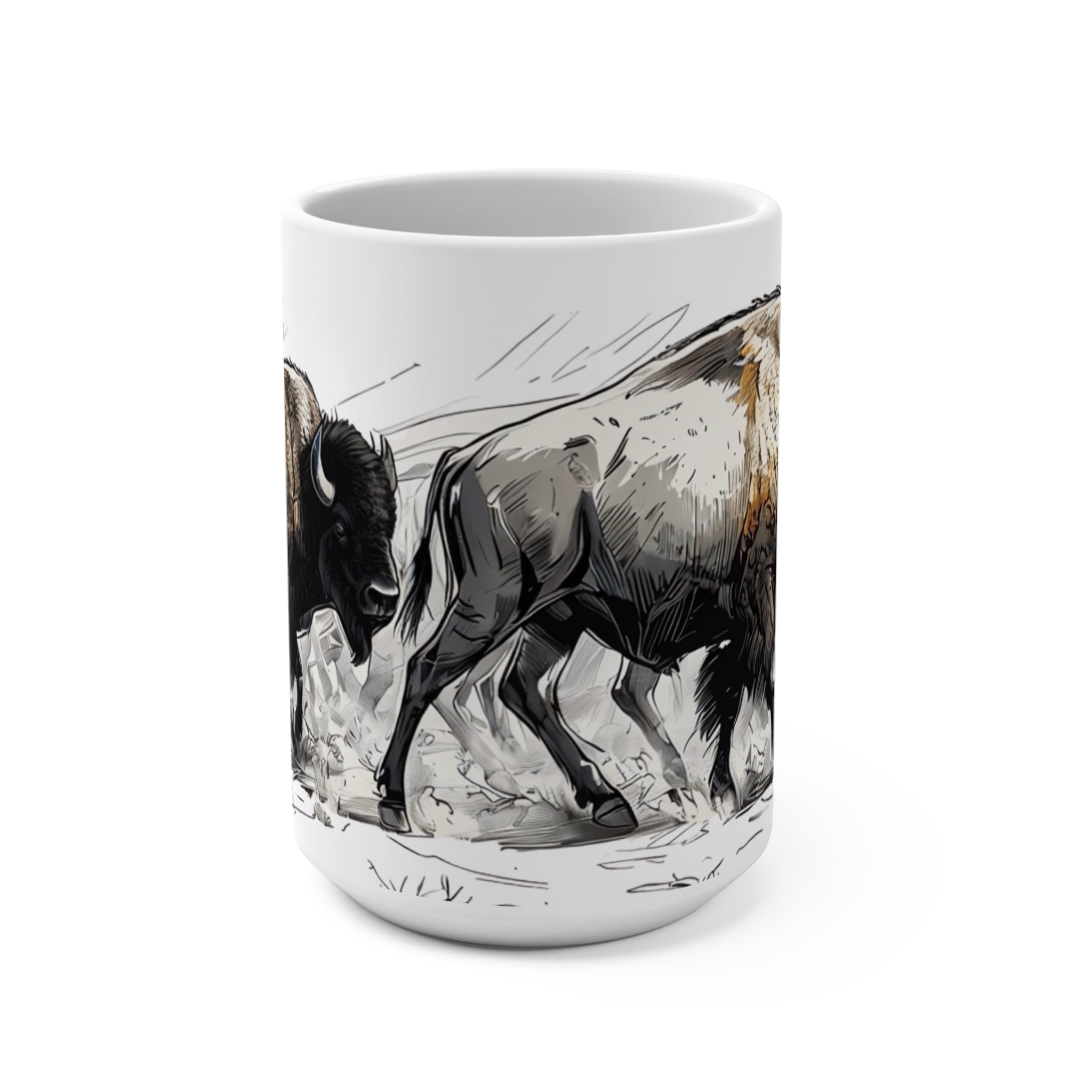 Bison Herd 15oz Ceramic Mug