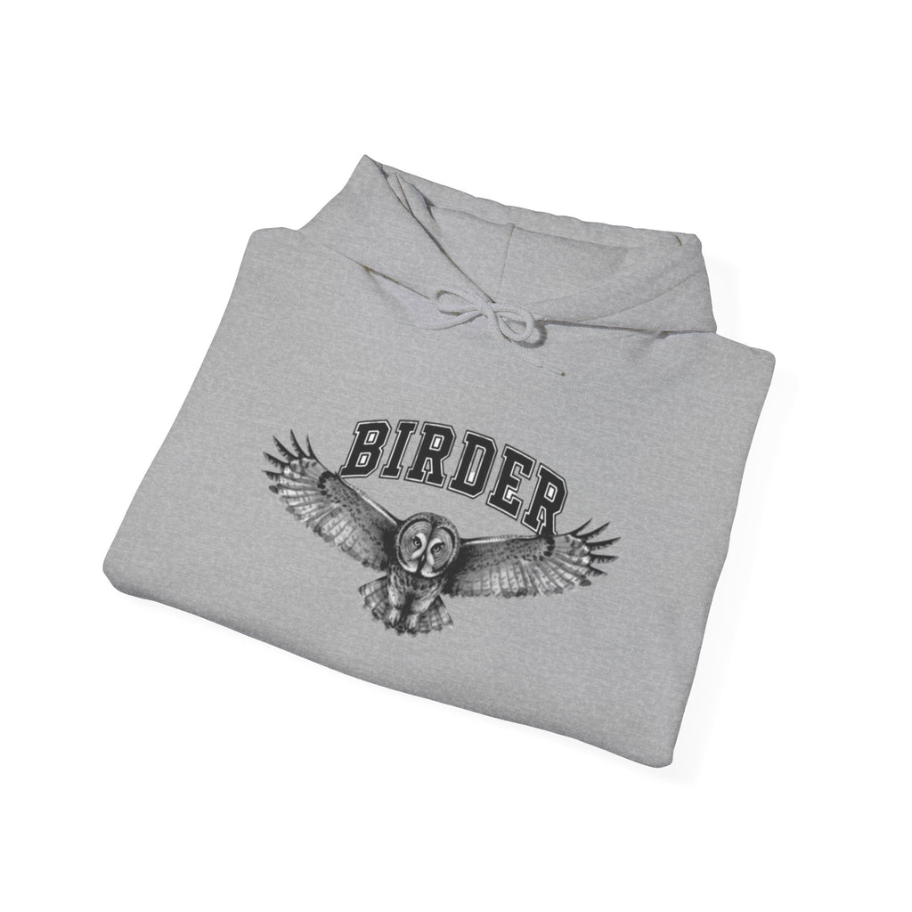 Birder Hoodie (Great Grey Owl)