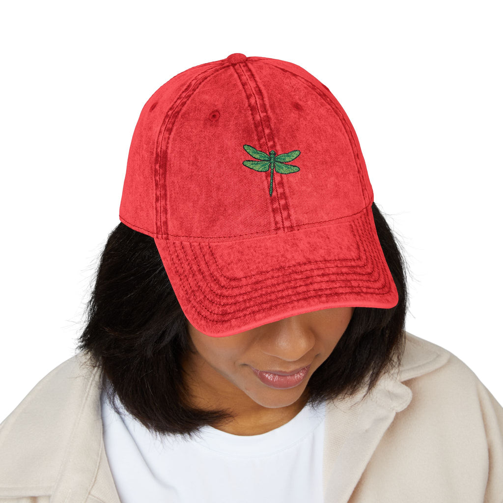 Dragonfly Embroidered Cap