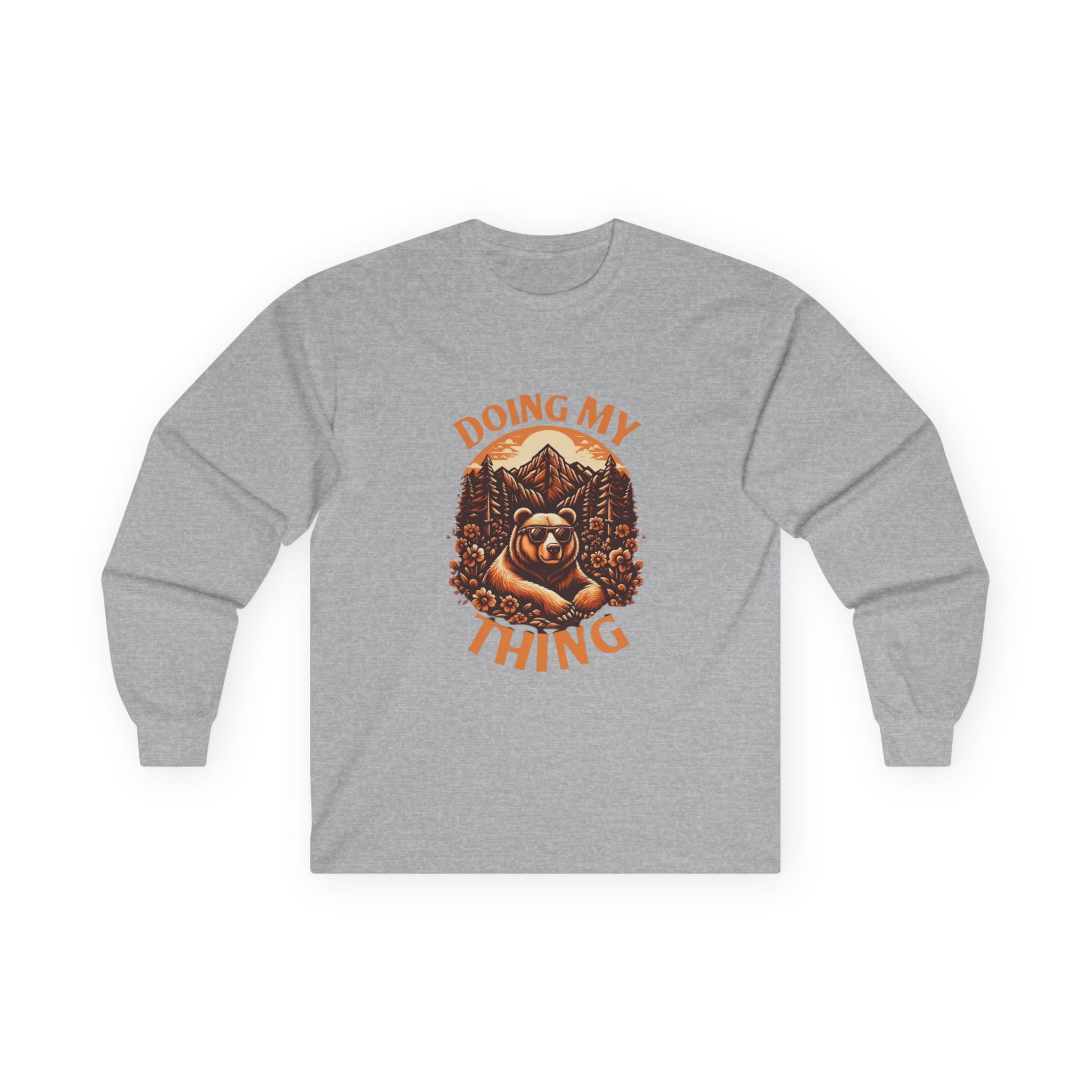 Doing My Thing Grizzly Long Sleeve Tee