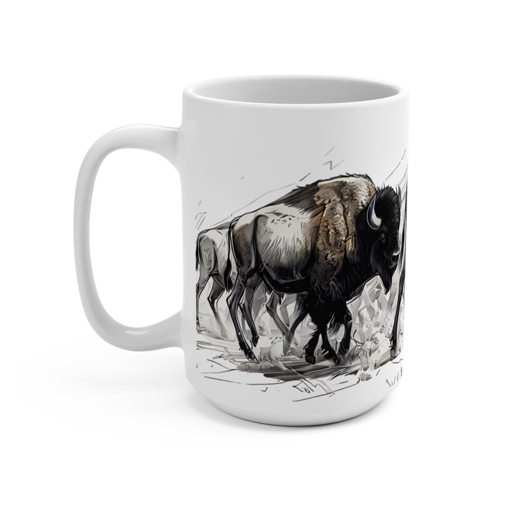 Bison Herd 15oz Ceramic Mug