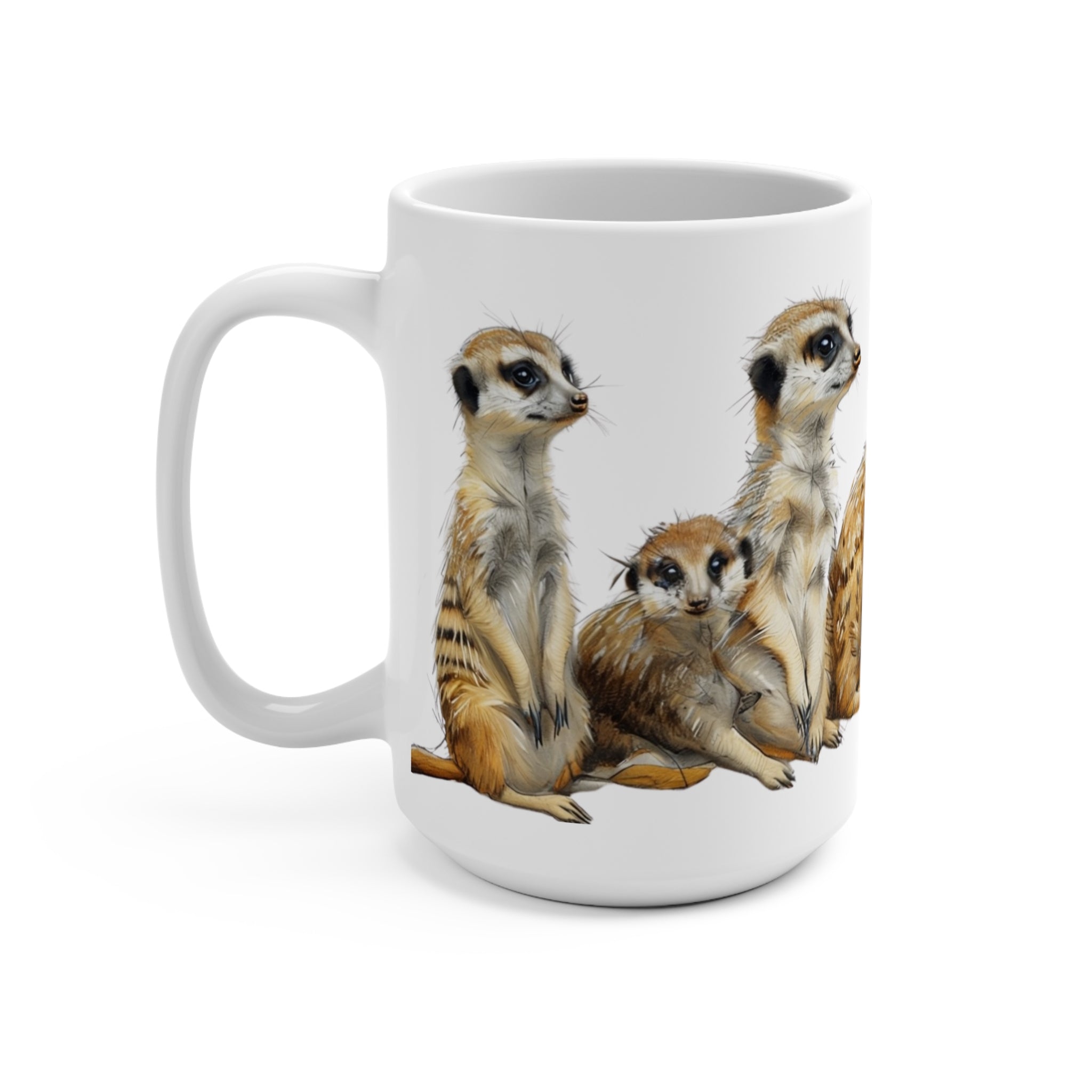 Meerkat Family 15oz Mug
